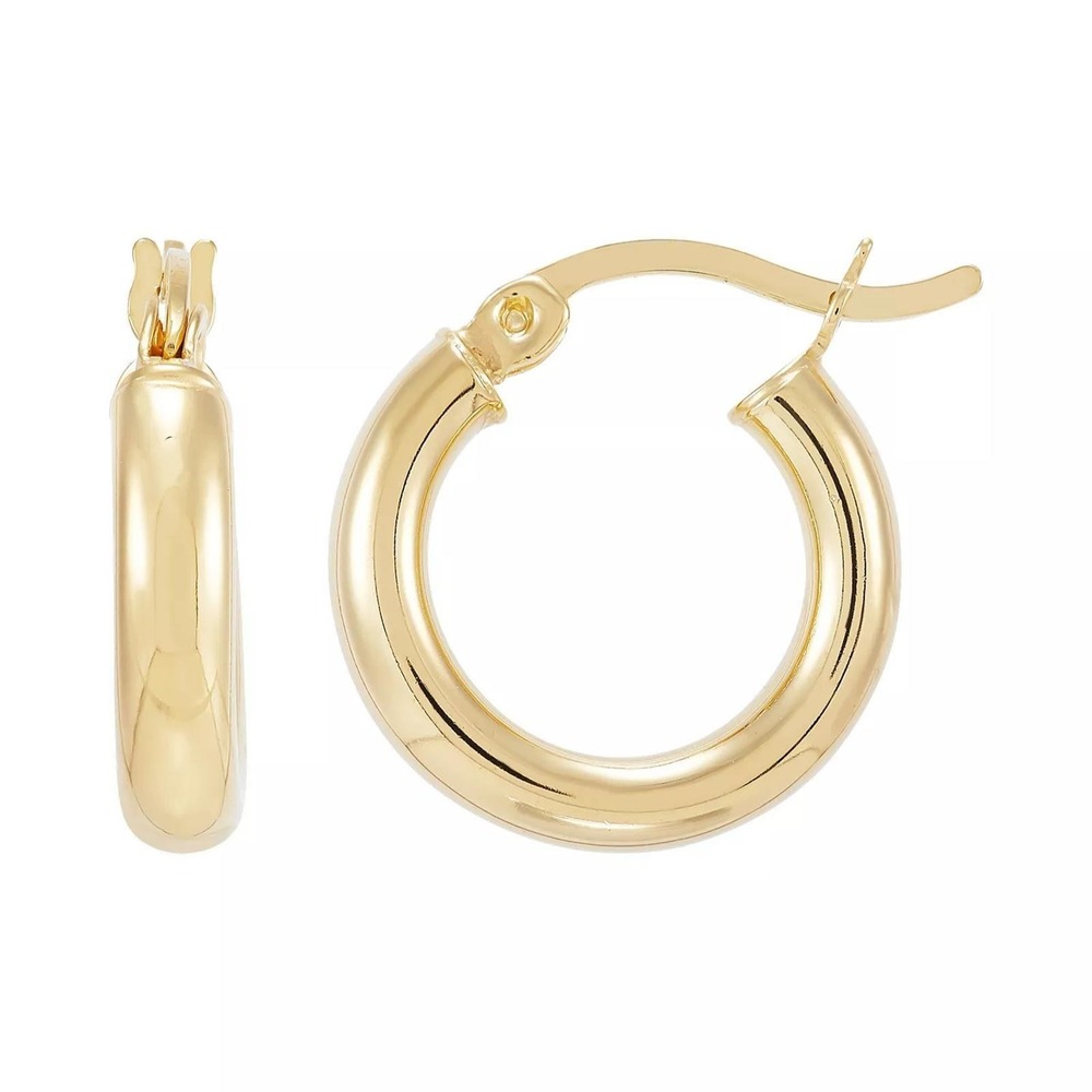Macy's Giani Bernini Polished Tube Hoop Earrings, 15mm